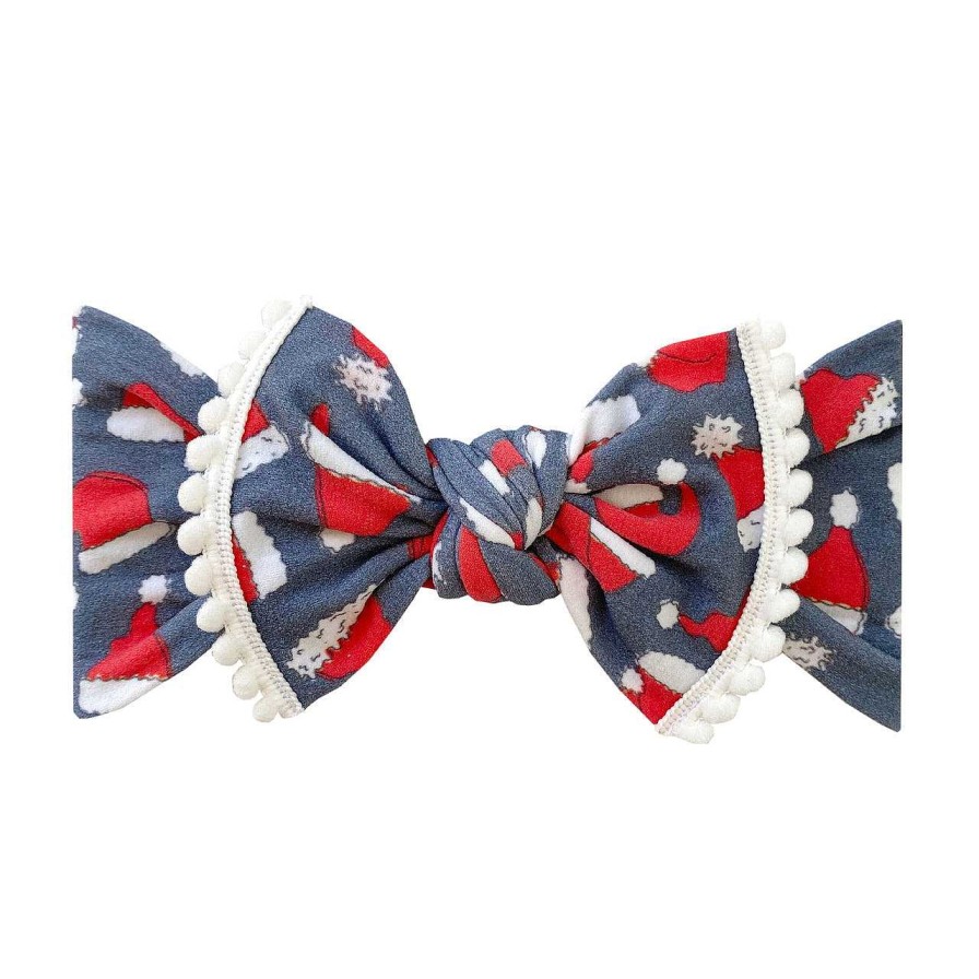 Girl Baby Bling Bows | Trimmed Knot Bow, Ho-Ho Bow