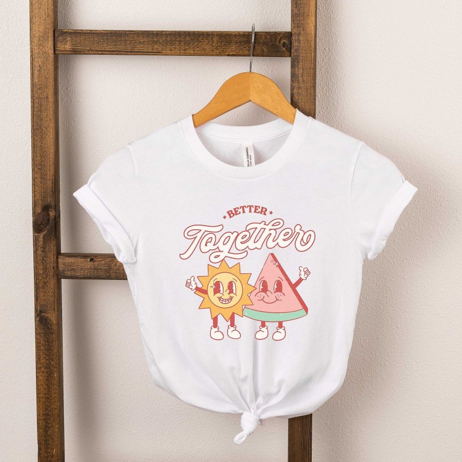 Boy The Juniper Shop | Better Together Sun And Watermelon Short Sleeve Tee, White