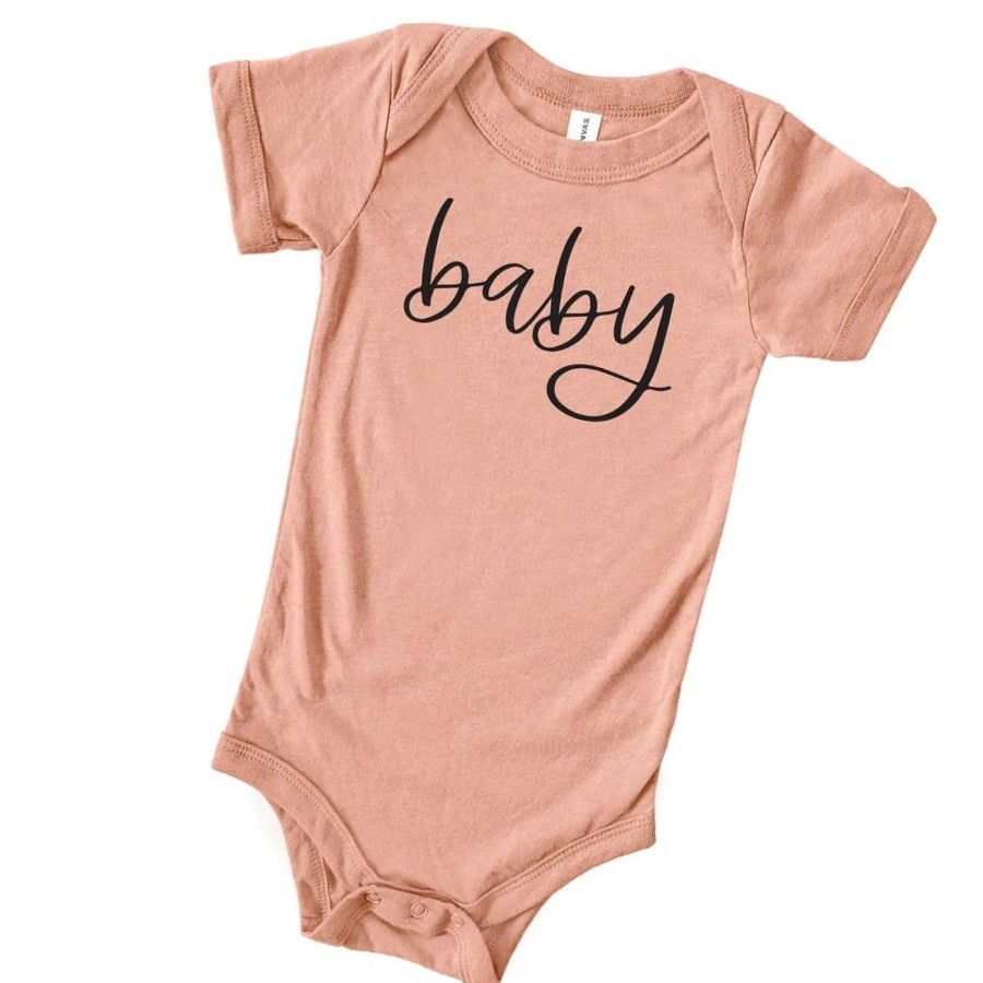 Girl Saved by Grace Co. | Baby Graphic Bodysuit, Peach