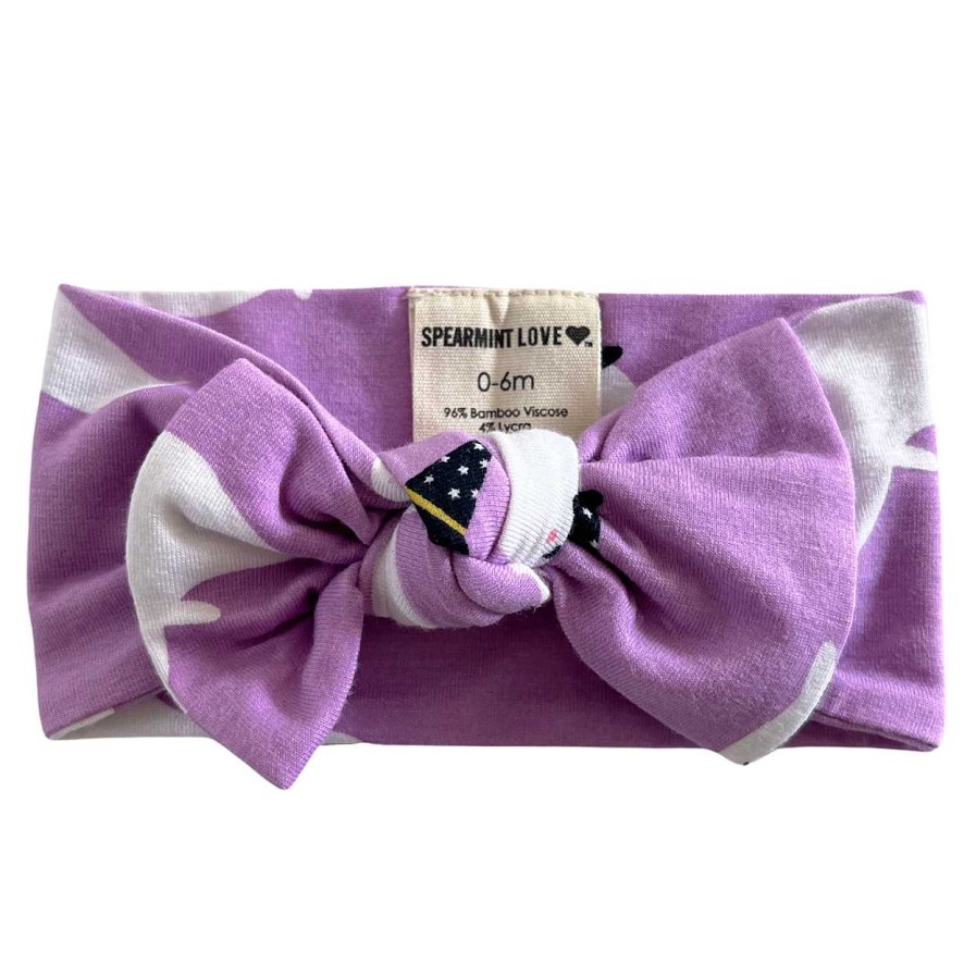 Girl SpearmintLOVE | Knot Bow, Purple Ghost