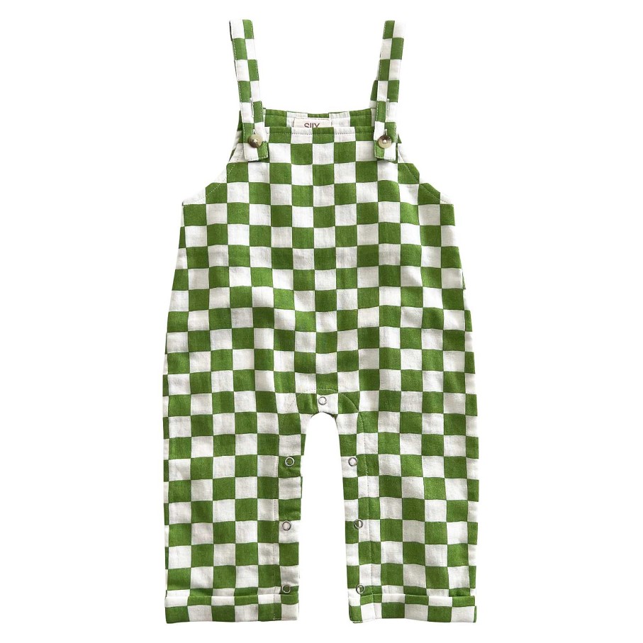 Boy SIIX Collection | Lime Checkerboard / Organic Phoenix Overall