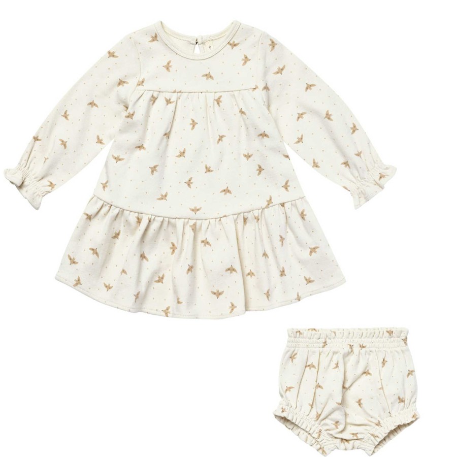 Girl Quincy Mae | Tiered Jersey Dress, Doves