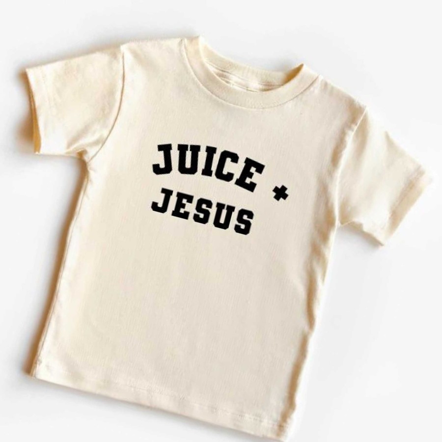 Boy Saved by Grace Co. | Juice + Jesus Graphic Tee, Natural