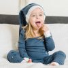 Girl L'ovedbaby | Organic Holiday Lounge & Cap Set, Silent Night