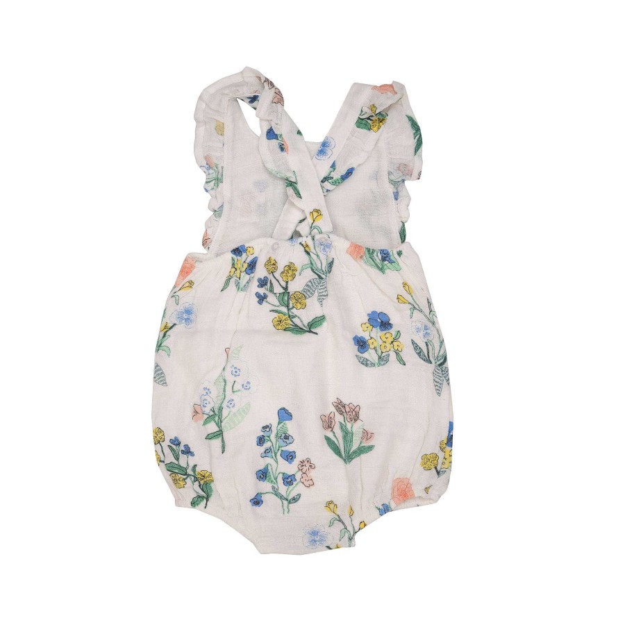 Girl Angel Dear | Ruffle Sunsuit, Urban Floral