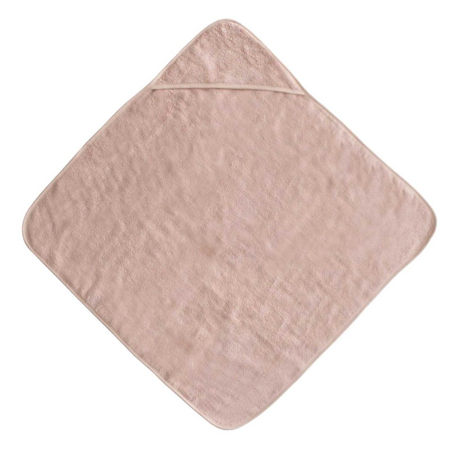 Baby Stuff mushie | Organic Cotton Baby Hooded Towel, Blush