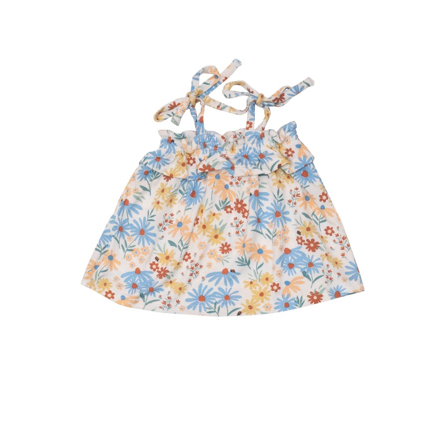 Girl Angel Dear | Ruffle Top & Bloomer Set, Coneflower