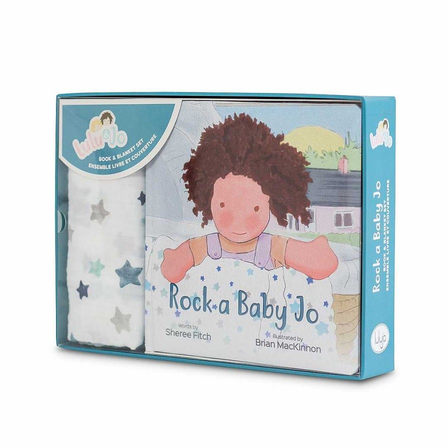 Baby Stuff Lulujo | Rock A Baby Jo, Muslin Blanket And Book Set