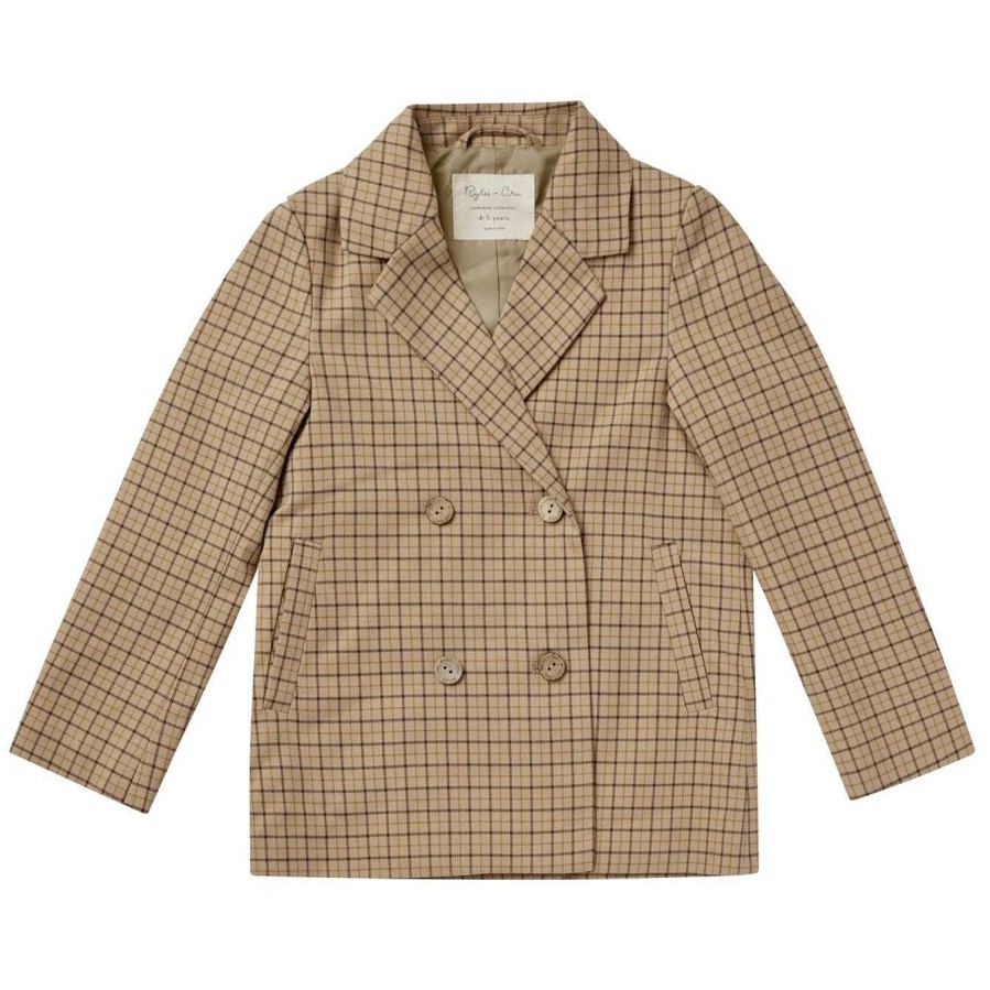 Girl Rylee & Cru | Rylee & Cru Double Breasted Blazer, Autumn Plaid