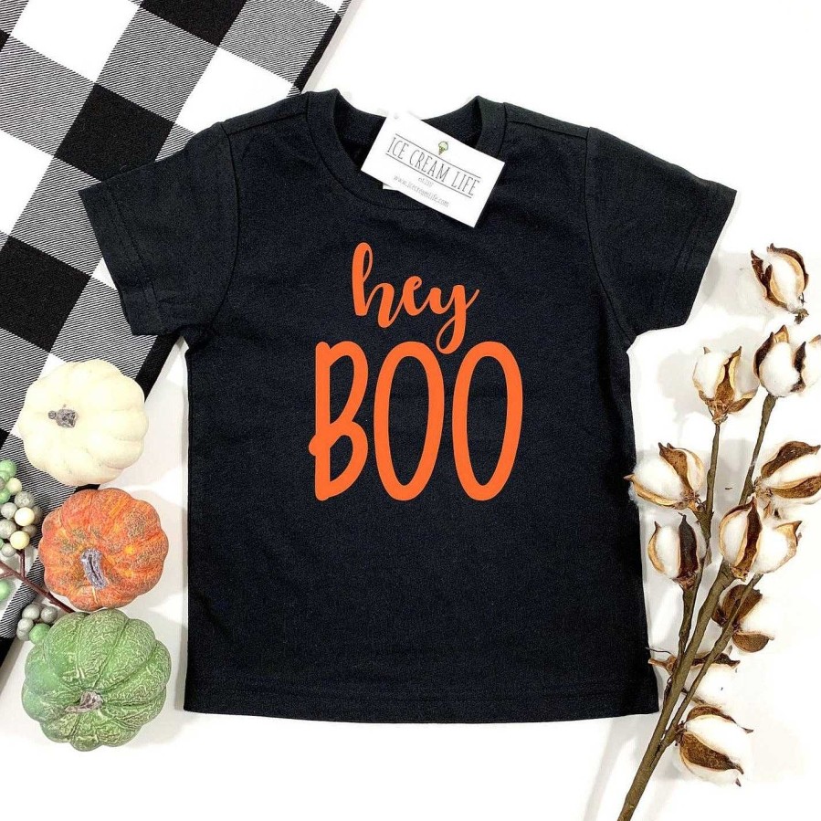 Boy Ice Cream Life | Hey Boo Kid'S Graphic Tee, Black