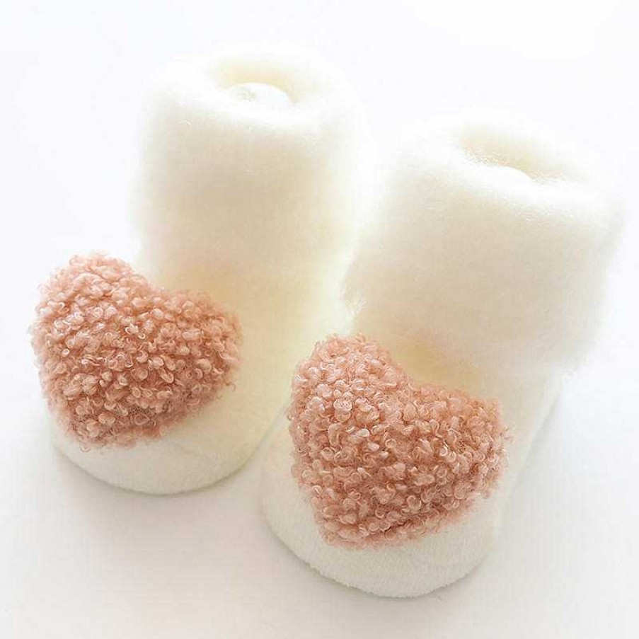 Accessories Sold by SpearmintLOVE | Slipper Socks, Ivory Heart