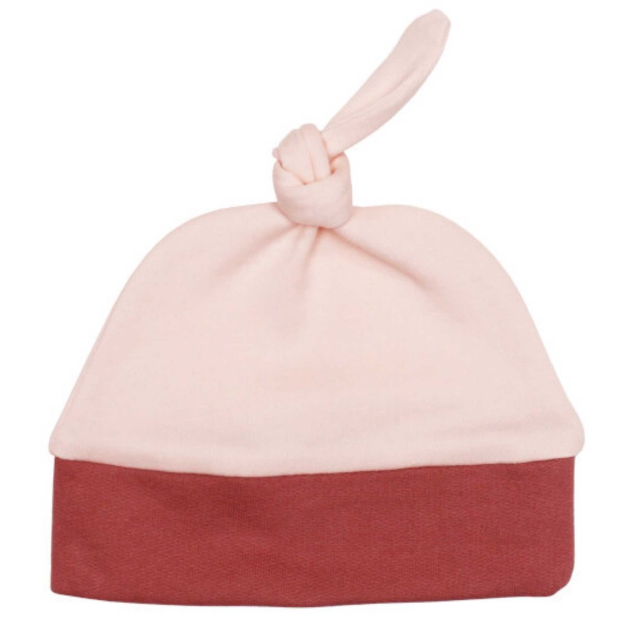 Accessories L'ovedbaby | Banded Knot Beanie, Blush / Sienna