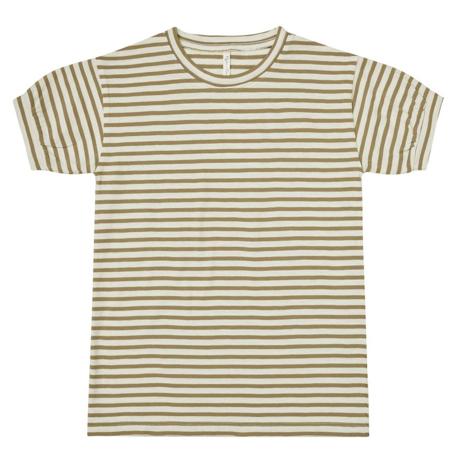 Girl Rylee & Cru | Rylee & Cru Jersey Shirt Dress, Olive Stripe