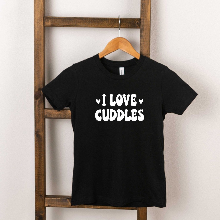 Boy The Juniper Shop | I Love Cuddles Short Sleeve Tee, Black