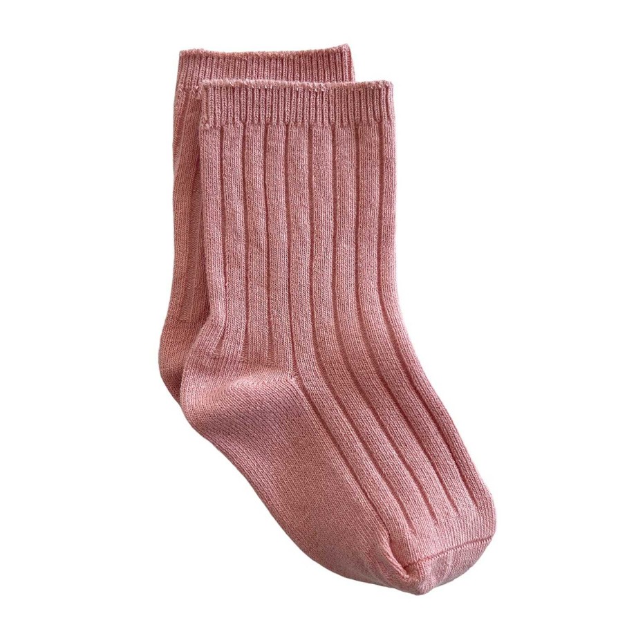 Accessories Sold by SpearmintLOVE | Basic Ribbed Socks, Dark Pink