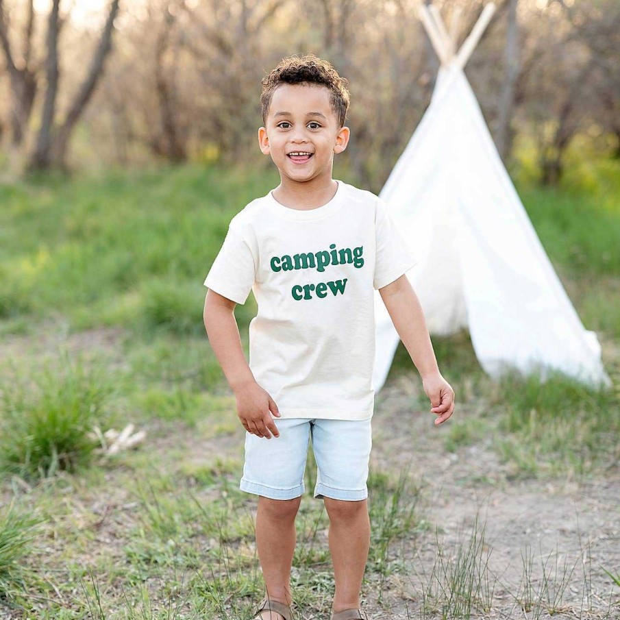 Boy Benny & Ray Apparel | Kid'S Graphic Short Sleeve Tee, Camping Crew