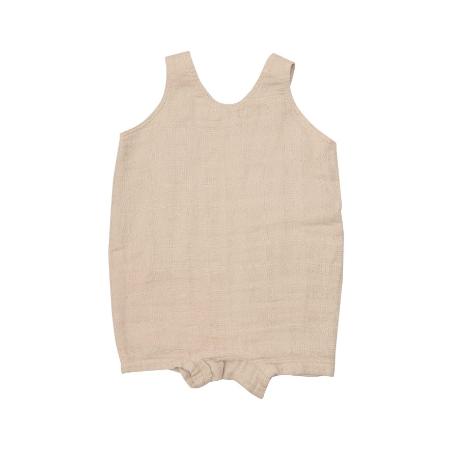 Boy Angel Dear | Overall Shortie, Soft Linen