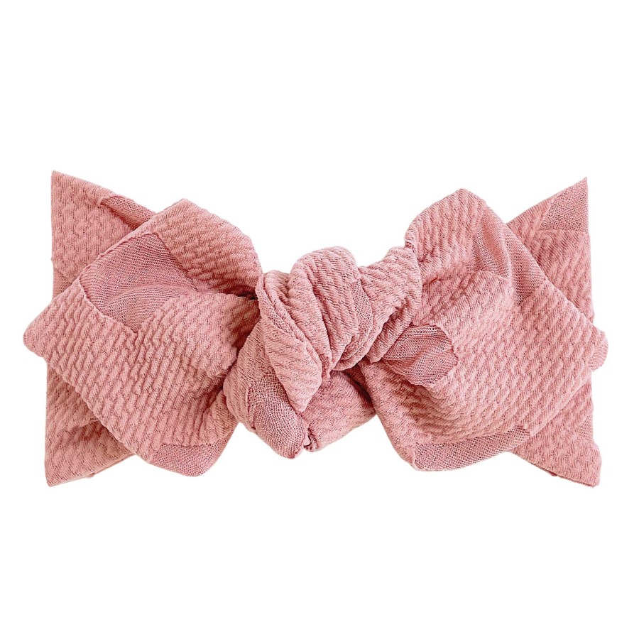 Girl Eyee Kids | Top Knot Headband, Mauve Diamond