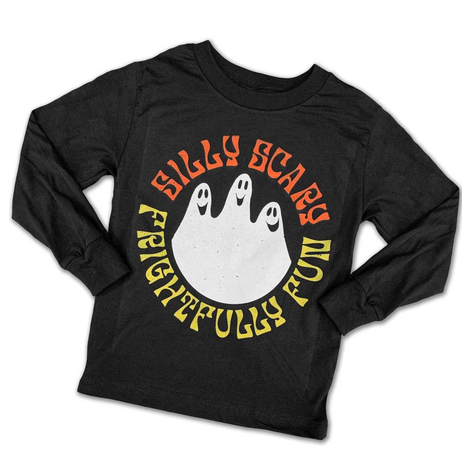 Boy Rivet Apparel Co. | Silly Scary Long Sleeve Tee, Black