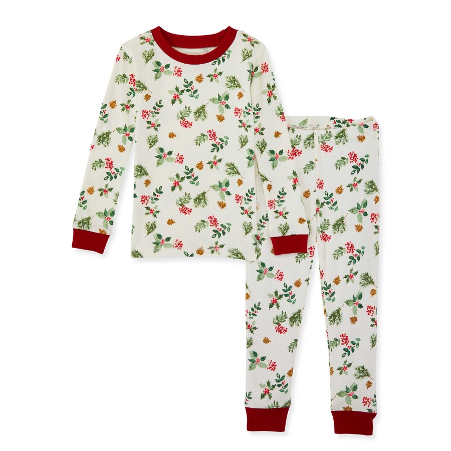 Girl Burt's Bees Baby | Organic 2-Piece Pajama Set, Nature'S Holiday