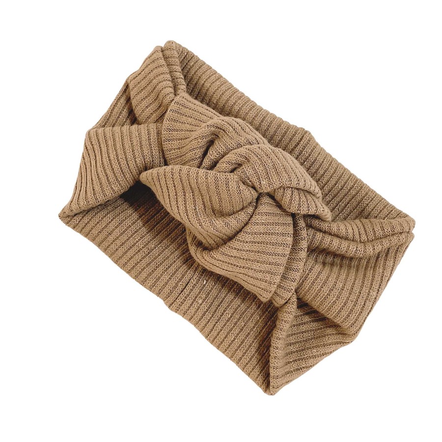 Girl Eyee Kids | Twist Knot Headband, Dark Taupe