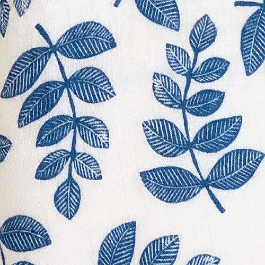 Baby Stuff SpearmintLOVE | Reversible Muslin Quilt, Indigo Fern