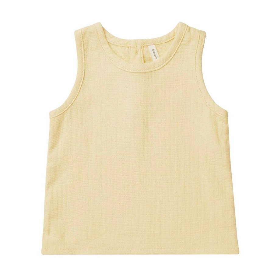 Boy Quincy Mae | Organic Woven Tank, Yellow