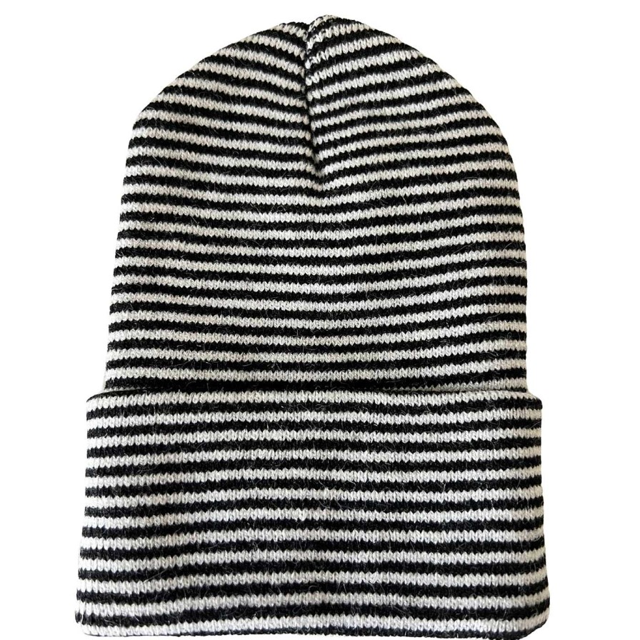 Accessories SpearmintLOVE | Baby'S First Hat, Black/White Stripe