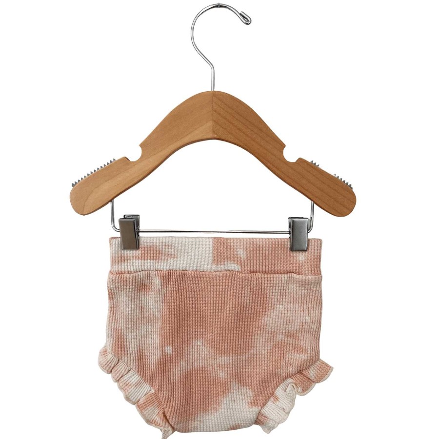 Girl SpearmintLOVE | Organic Waffle Ruffle Bloomer, Pink Lemonade Tie Dye