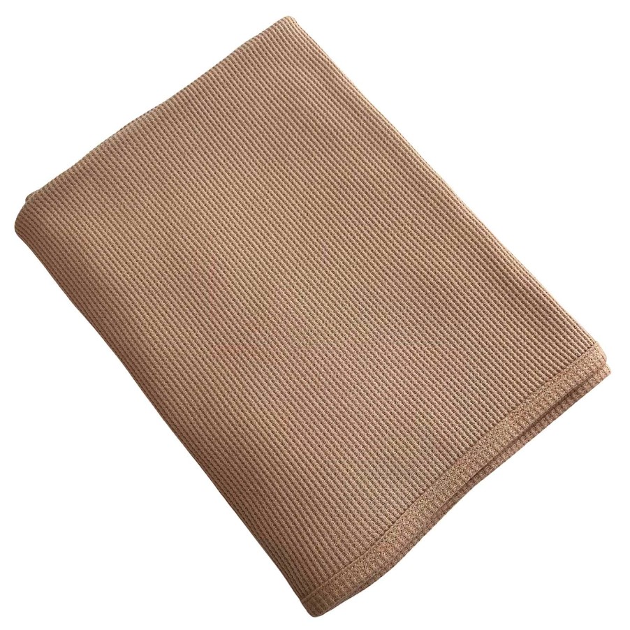 Baby Stuff SpearmintLOVE | Organic Cotton Waffle Swaddle Blanket, Tan