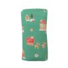 Baby Stuff Angel Dear | Stretch Swaddle, Green Gingerbread Sleigh