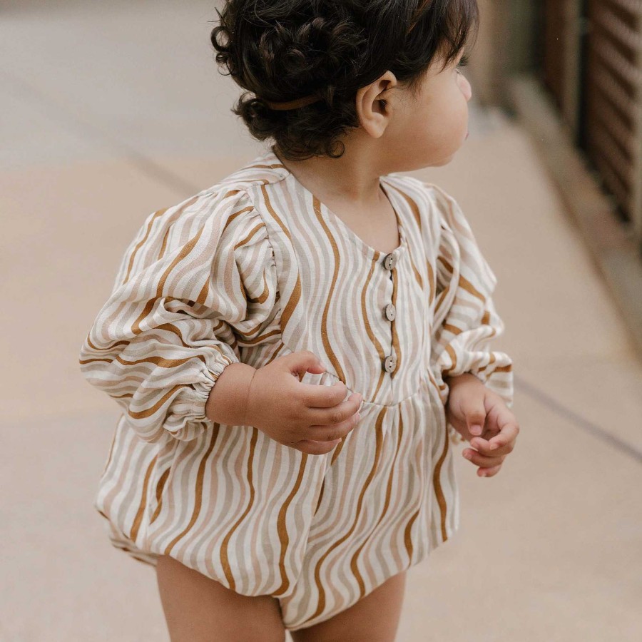 Girl Rylee & Cru | Rylee & Cru Gwen Romper, Retro Waves