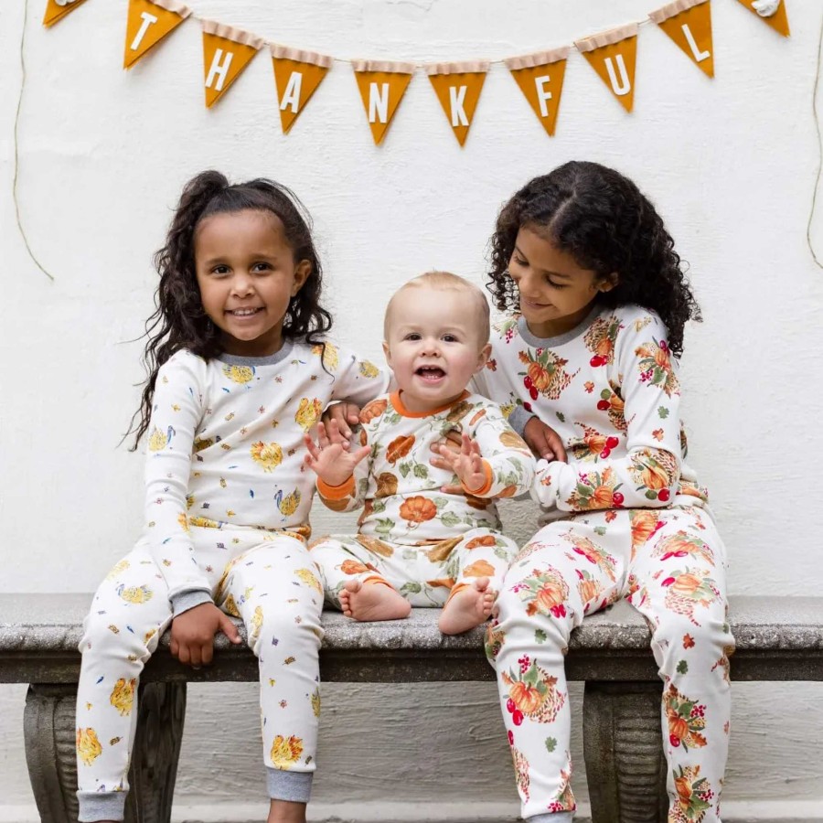 Girl Burt's Bees Baby | Organic 2-Piece Pajama Set, Thankful Pumpkins