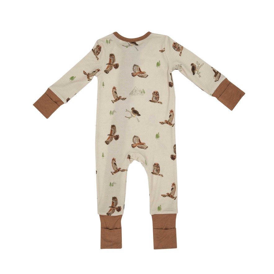 Boy Angel Dear | 2-Way Zip Romper, Hawks