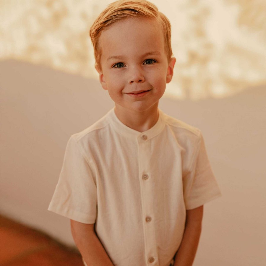 Boy Noralee | Archie Shirt, Ivory