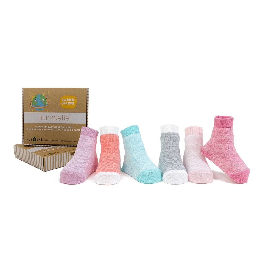 Accessories Trumpette | Socks Six Pack, Casey Space Dye Pink