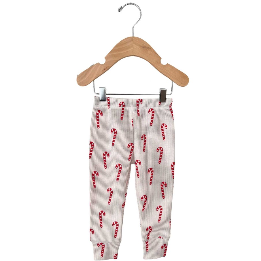 Girl SpearmintLOVE | Organic Waffle 2-Piece Set, Candy Cane