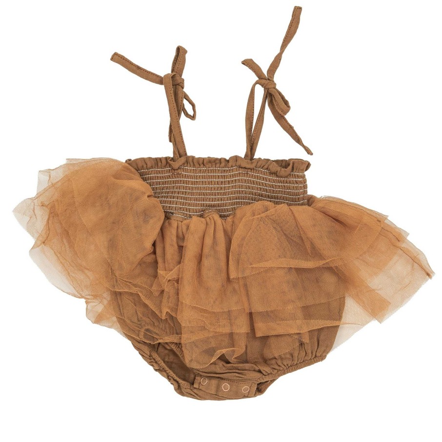 Girl Angel Dear | Muslin Tutu Bubble, Cashew