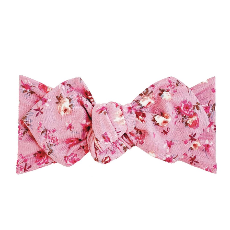 Girl Eyee Kids | Top Knot Headband, Mauve Blooms