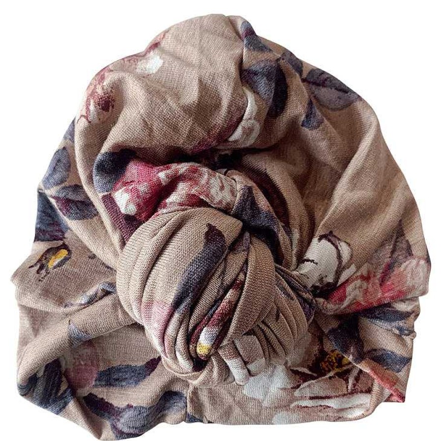 Girl Eyee Kids | Knot Turban, Taupe Floral