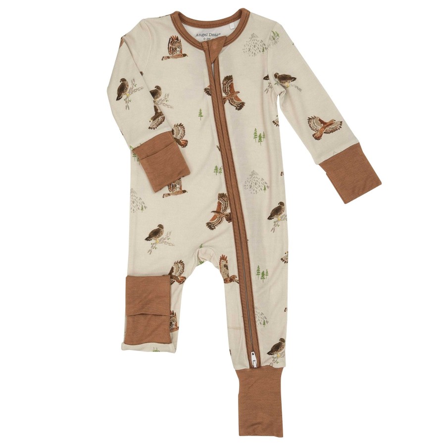 Boy Angel Dear | 2-Way Zip Romper, Hawks