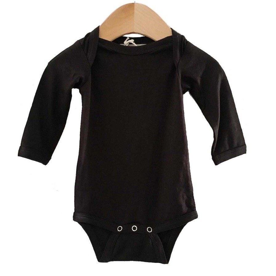 Boy SpearmintLOVE | Long Sleeve Bodysuit, Black