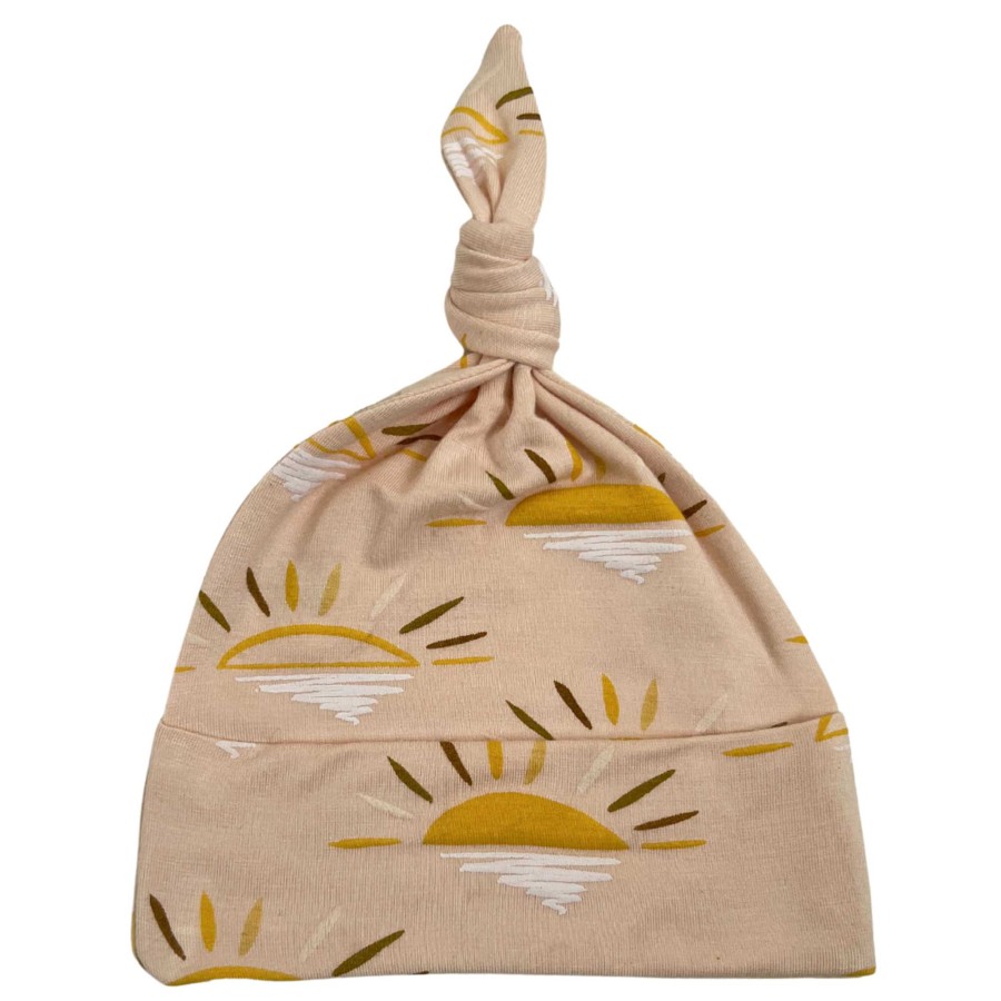 Accessories SpearmintLOVE | Newborn Knot Beanie, Sand Sun