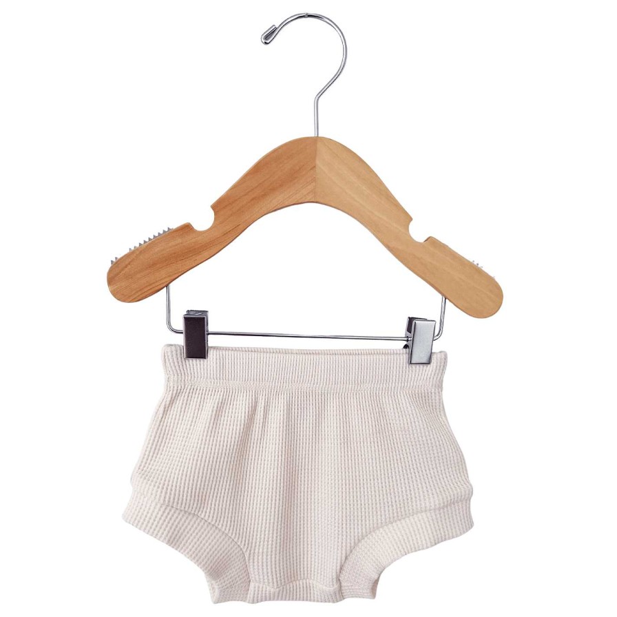 Boy SpearmintLOVE | Organic Cotton Waffle Shorts, Snow