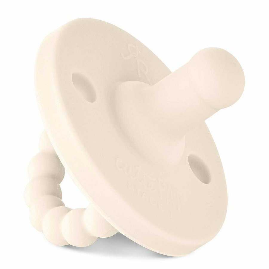 Baby Stuff Ryan & Rose | Cutie Pat Round Pacifier, Ivory