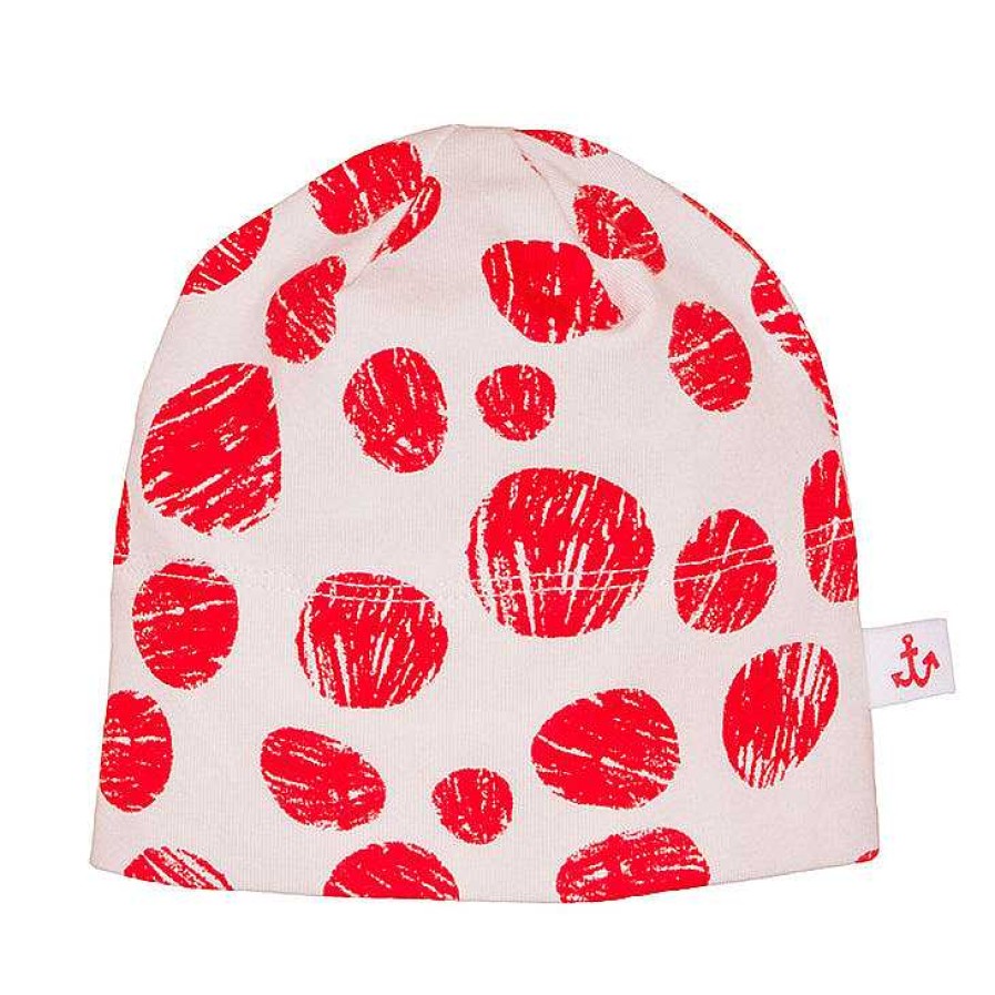 Accessories Noe + Zoe | Newborn Beanie, Red Dots