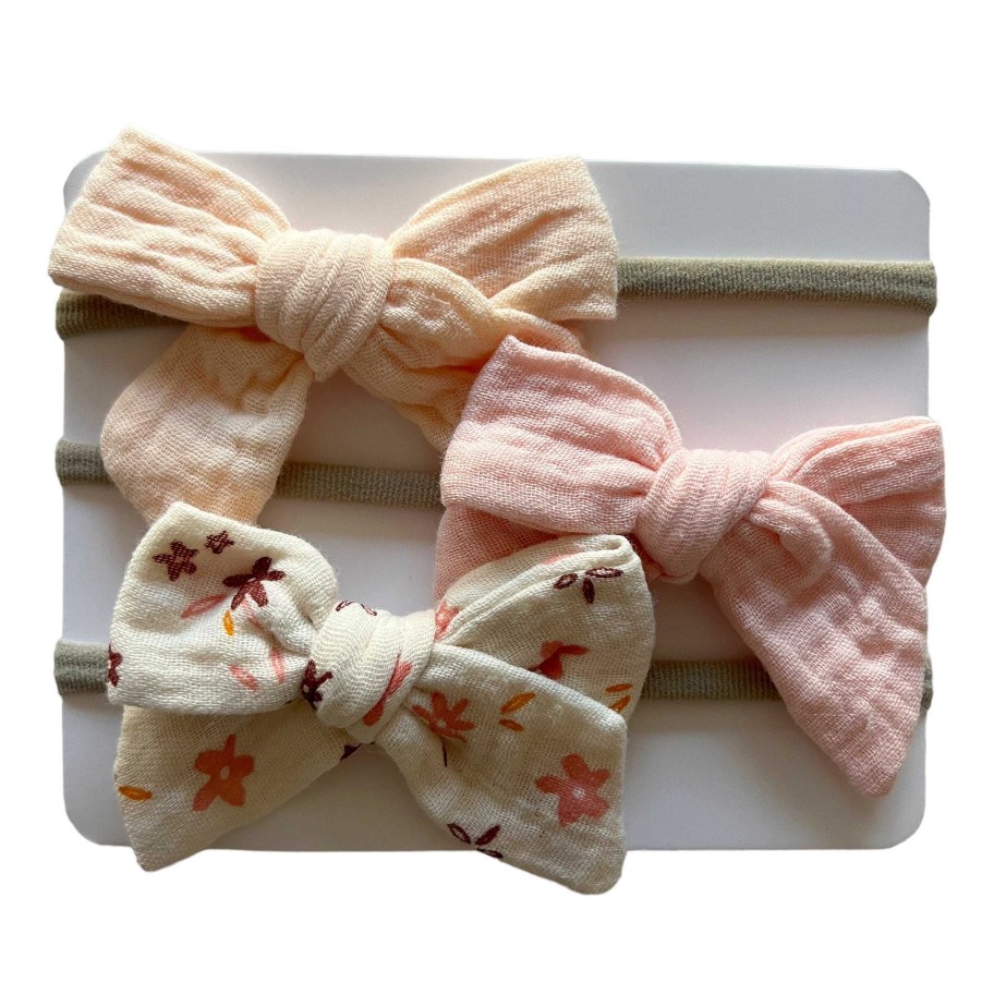 Girl Sold by SpearmintLOVE | 3-Pack Nylon Bows, Clara