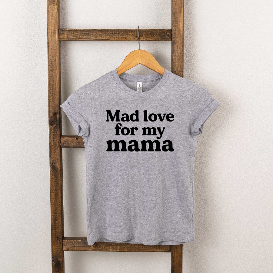 Boy The Juniper Shop | Mad Love For My Mama Short Sleeve Tee, Heather Grey