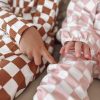 Girl SIIX Collection | Strawberry Shortcake Checkerboard / Organic Mode Top + Pant Set