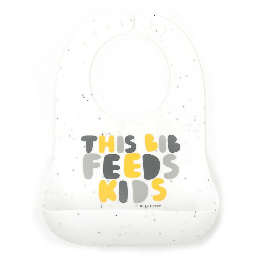 Baby Stuff Bella Tunno Silicone Bibs | Wonder Bib, This Bib Feeds Kids - Yellow